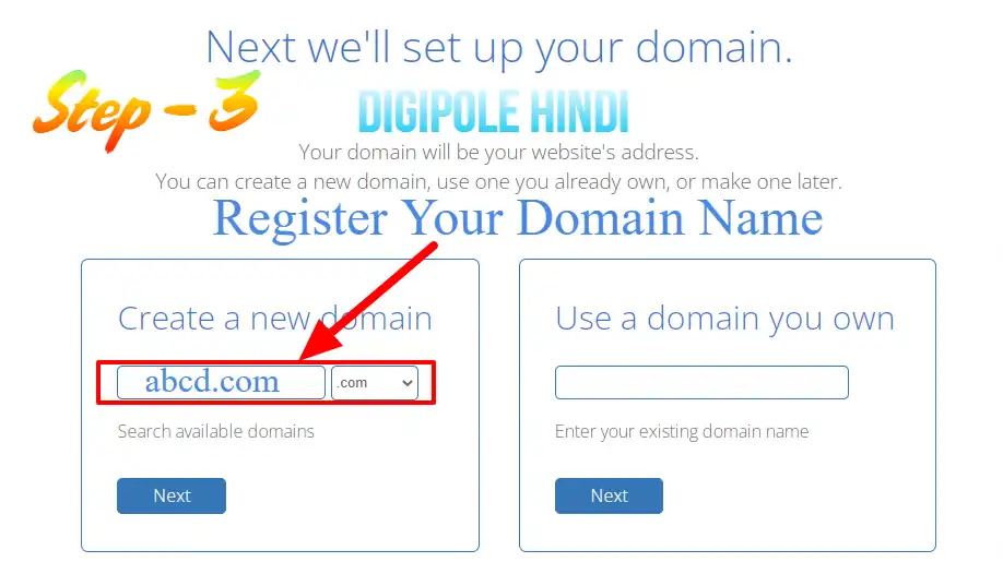 how to register a domain with Bluehost