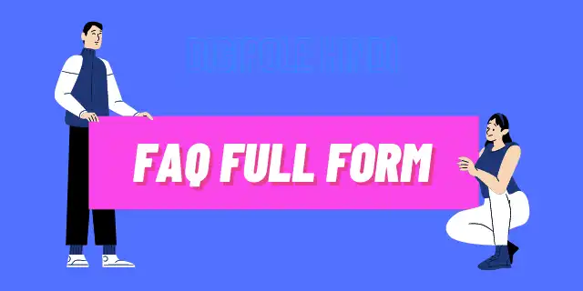 FAQ full form in Hindi