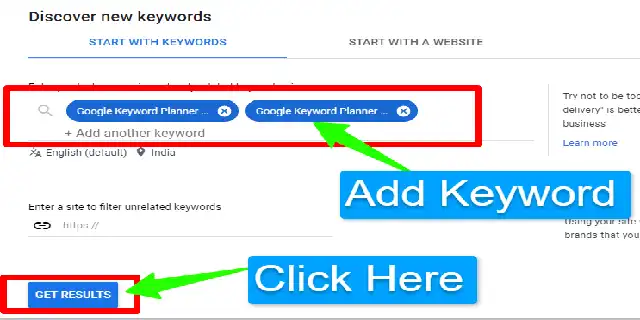keyword planner free tool