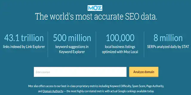 Moz free seo tool