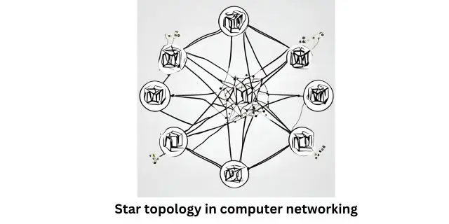 Star topology in computer networking ststem